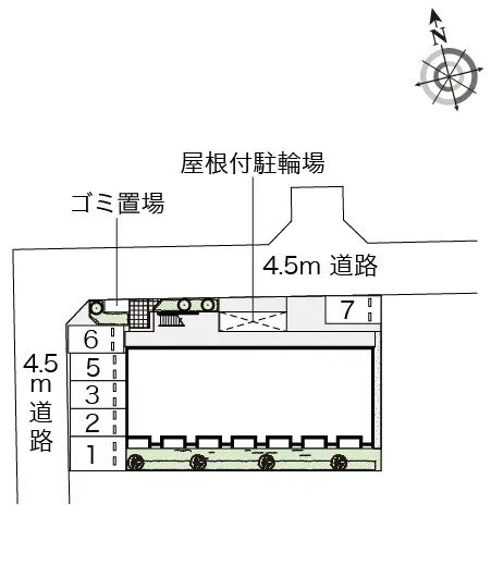 ★手数料０円★八尾市南本町２丁目 月極駐車場